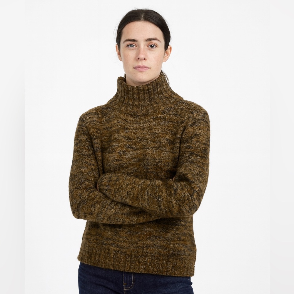 Zara Knit Women's Brown Turtleneck Sweater